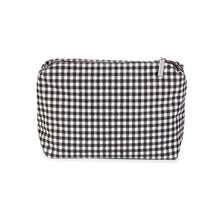Load image into Gallery viewer, Black Gingham Canvas Pouch