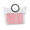 Red Gingham Canvas Pouch