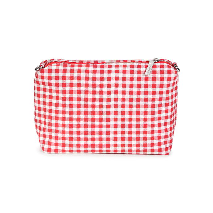 Red Gingham Canvas Pouch